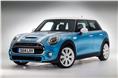 The new Mini hatchback is set to go on sale in October. It is larger than the three-door Mini.